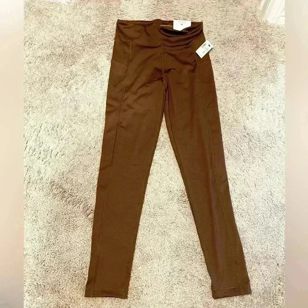 Aeropostale Brown Flex Leggings, NWT size Medium